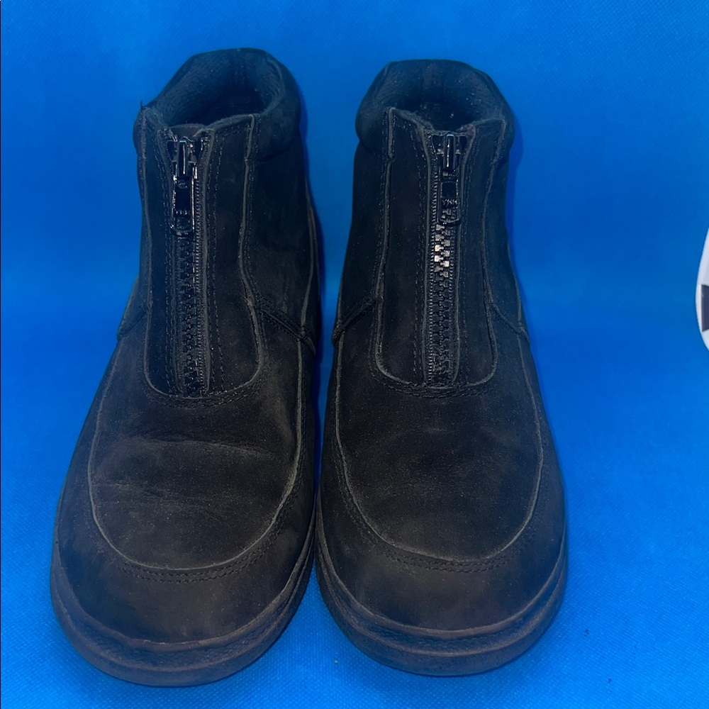 Womens Black suede Leather Shoes